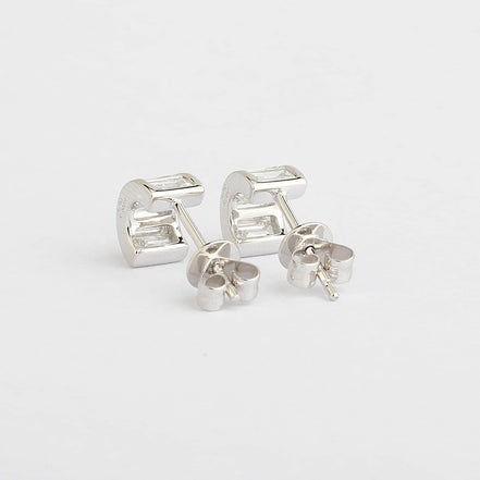 Affordable Luxury Jewelry Baguette Lab-Grown Diamond Studs Earrings (1.00 Ct. Tw.)
