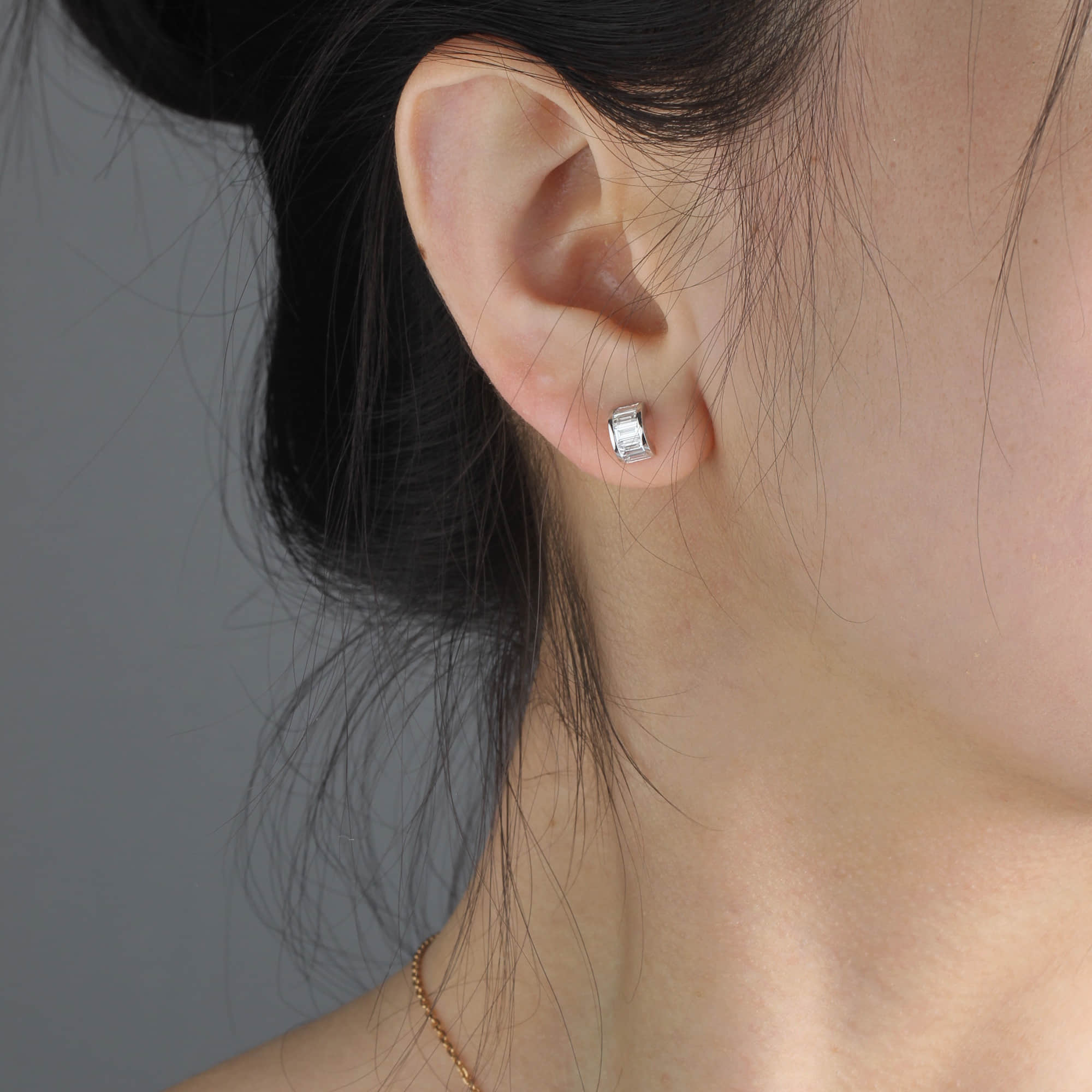 Affordable Luxury Jewelry Baguette Lab-Grown Diamond Studs Earrings (1.00 Ct. Tw.)