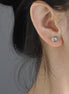 Affordable Luxury Jewelry Bezel Trillion Cut Solitaire Lab-Grown Diamond Studs (1.31 Ct. Tw.)