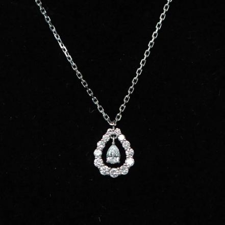 Affordable Luxury Jewelry 0.38ct Pear Lab-Grown Diamond Teardrop Necklace-18K gold