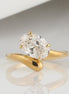 2 Carat Oval Lab Diamond Ring 18K Gold
