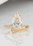 3 Carat Pear Lab Diamond Ring 14K Gold
